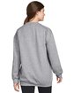 Gildan Adult Softstyle Fleece Crew Sweatshirt RS SPORT GREY ModelBack