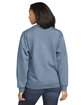 Gildan Adult Softstyle Fleece Crew Sweatshirt STONE BLUE ModelBack