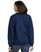 Gildan Adult Softstyle Fleece Crew Sweatshirt NAVY ModelBack