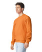 Gildan Adult Softstyle Fleece Crew Sweatshirt TANGERINE ModelSide