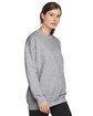 Gildan Adult Softstyle Fleece Crew Sweatshirt RS SPORT GREY ModelSide