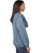 Gildan Adult Softstyle Fleece Crew Sweatshirt STONE BLUE ModelSide