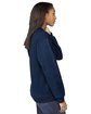 Gildan Adult Softstyle Fleece Crew Sweatshirt NAVY ModelSide