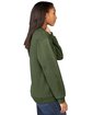 Gildan Adult Softstyle Fleece Crew Sweatshirt MILITARY GREEN ModelSide