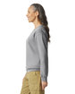 Gildan Adult Softstyle Fleece Crew Sweatshirt CEMENT ModelSide