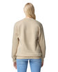 Gildan Unisex Softstyle Midweight Fleece Quarter-Zip Sweatshirt SAND ModelBack