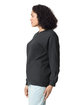 Gildan Unisex Softstyle Midweight Fleece Quarter-Zip Sweatshirt BLACK ModelSide