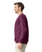 Gildan Unisex Softstyle Midweight Fleece Quarter-Zip Sweatshirt MAROON ModelSide