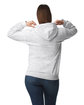 Gildan Adult Softstyle Fleece Pullover Hooded Sweatshirt ASH GREY ModelBack