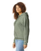 Gildan Adult Softstyle Fleece Pullover Hooded Sweatshirt SAGE ModelSide