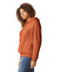 Gildan Adult Softstyle Fleece Pullover Hooded Sweatshirt T ORANGE ModelSide