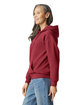 Gildan Adult Softstyle Fleece Pullover Hooded Sweatshirt CARDINAL RED ModelSide