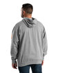 Berne Men's Tall Signature Sleeve Hooded Pullover Sweatshirt GREY ModelBack