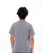 Threadfast Youth Epic CVC T-Shirt HEATHER DRK GREY ModelBack