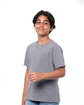 Threadfast Youth Epic CVC T-Shirt HEATHER DRK GREY ModelQrt