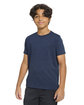 Threadfast Youth Epic CVC T-Shirt HEATHER NAVY ModelQrt