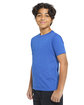 Threadfast Youth Epic CVC T-Shirt HEATHER ROYAL ModelQrt