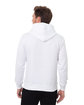 Threadfast Unisex Epic Fleece Pullover Hooded Sweatshirt WHITE ModelBack