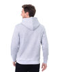 Threadfast Unisex Epic Fleece Pullover Hooded Sweatshirt HEATHER GREY ModelBack