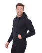 Threadfast Unisex Epic Fleece Pullover Hooded Sweatshirt BLACK ModelQrt