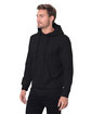 Threadfast Unisex Epic Fleece Pullover Hooded Sweatshirt HEATHER BLACK ModelQrt