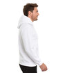 Threadfast Unisex Epic Fleece Pullover Hooded Sweatshirt WHITE ModelSide