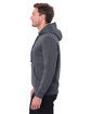 Threadfast Unisex Epic Fleece Pullover Hooded Sweatshirt HEATHER DRK GREY ModelSide