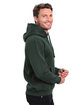 Threadfast Unisex Epic Fleece Pullover Hooded Sweatshirt FOREST GREEN ModelSide