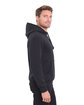 Threadfast Unisex Epic Fleece Pullover Hooded Sweatshirt BLACK ModelSide