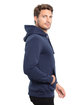 Threadfast Unisex Epic Fleece Pullover Hooded Sweatshirt NAVY ModelSide