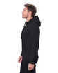 Threadfast Unisex Epic Fleece Pullover Hooded Sweatshirt HEATHER BLACK ModelSide