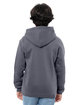 Threadfast Epic Youth Fleece Pullover Hooded Sweatshirt CHARCOAL ModelBack