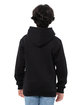 Threadfast Epic Youth Fleece Pullover Hooded Sweatshirt BLACK ModelBack