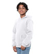 Threadfast Epic Youth Fleece Pullover Hooded Sweatshirt WHITE ModelQrt