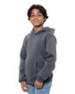 Threadfast Epic Youth Fleece Pullover Hooded Sweatshirt CHARCOAL ModelQrt