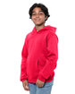 Threadfast Epic Youth Fleece Pullover Hooded Sweatshirt RED ModelQrt