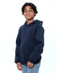 Threadfast Epic Youth Fleece Pullover Hooded Sweatshirt NAVY ModelQrt