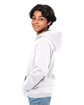 Threadfast Epic Youth Fleece Pullover Hooded Sweatshirt WHITE ModelSide