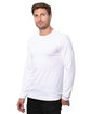 Threadfast Epic Unisex Long-Sleeve T-Shirt WHITE ModelQrt