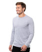 Threadfast Epic Unisex Long-Sleeve T-Shirt HEATHER GREY ModelQrt