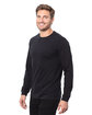 Threadfast Epic Unisex Long-Sleeve T-Shirt BLACK ModelQrt