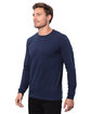 Threadfast Epic Unisex Long-Sleeve T-Shirt NAVY ModelQrt