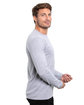 Threadfast Epic Unisex Long-Sleeve T-Shirt HEATHER GREY ModelSide