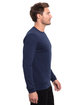 Threadfast Epic Unisex Long-Sleeve T-Shirt NAVY ModelSide