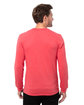 Threadfast Epic Unisex CVC Long Sleeve T-Shirt HEATHER RED ModelBack