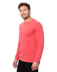 Threadfast Epic Unisex CVC Long Sleeve T-Shirt HEATHER RED ModelQrt