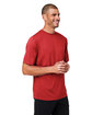 Team 365 Men's Zone Performance Mesh T-Shirt SPRT SCARLET RED ModelQrt