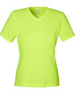 Team 365 Ladies' Zone Performance Mesh T-Shirt SAFETY YELLOW OFFront