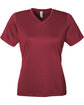 Team 365 Ladies' Zone Performance Mesh T-Shirt SPORT MAROON OFFront