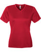 Team 365 Ladies' Zone Performance Mesh T-Shirt SPORT RED OFFront